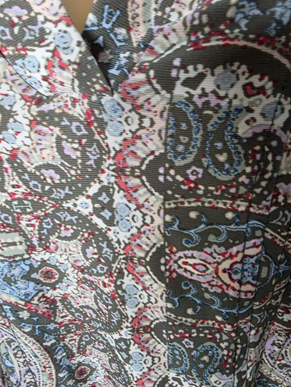 Westport Women's  Floral Knit Top in Light Green with Pink Accents Size US/2X - Picture 9 of 11